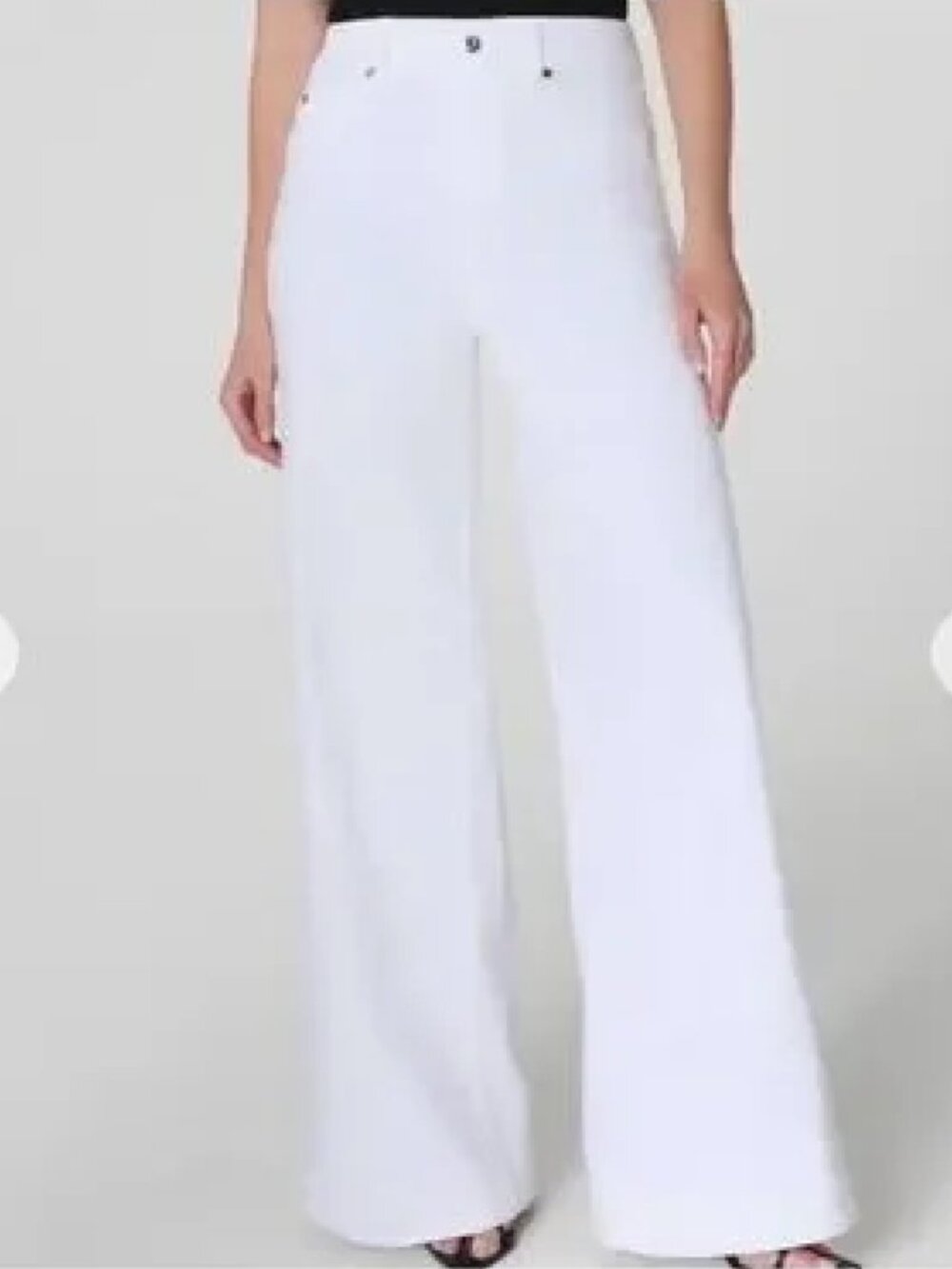 SPANX Original Everywear Wide Leg Jeans White Size Small
